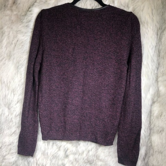 Nordstrom Trouve purple zip up cardigan xs - Picture 8 of 8